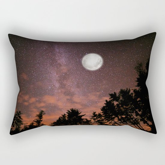 silver moon Rectangular Pillow