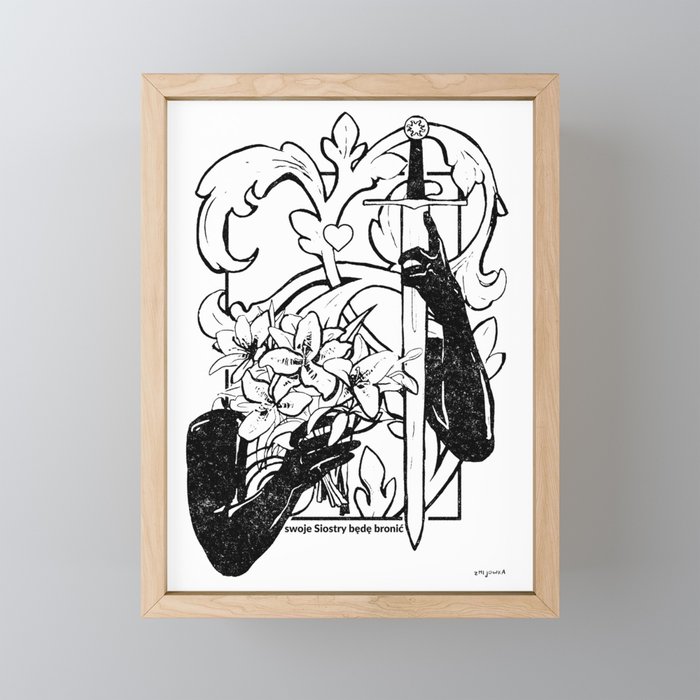Lillies Framed Mini Art Print