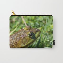 Green Frog closeup Carry-All Pouch