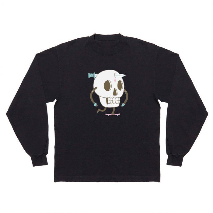 As I Skate through the Valley of Death Long Sleeve T Shirt