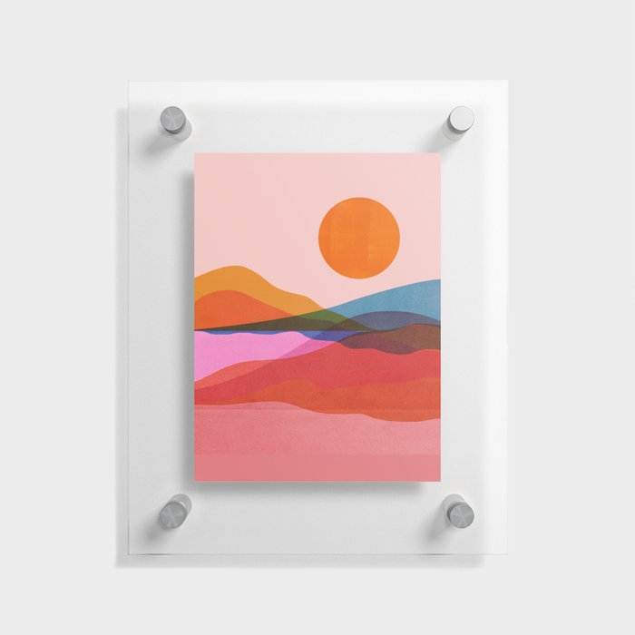Abstraction_OCEAN_Beach_Minimalism_001 Floating Acrylic Print