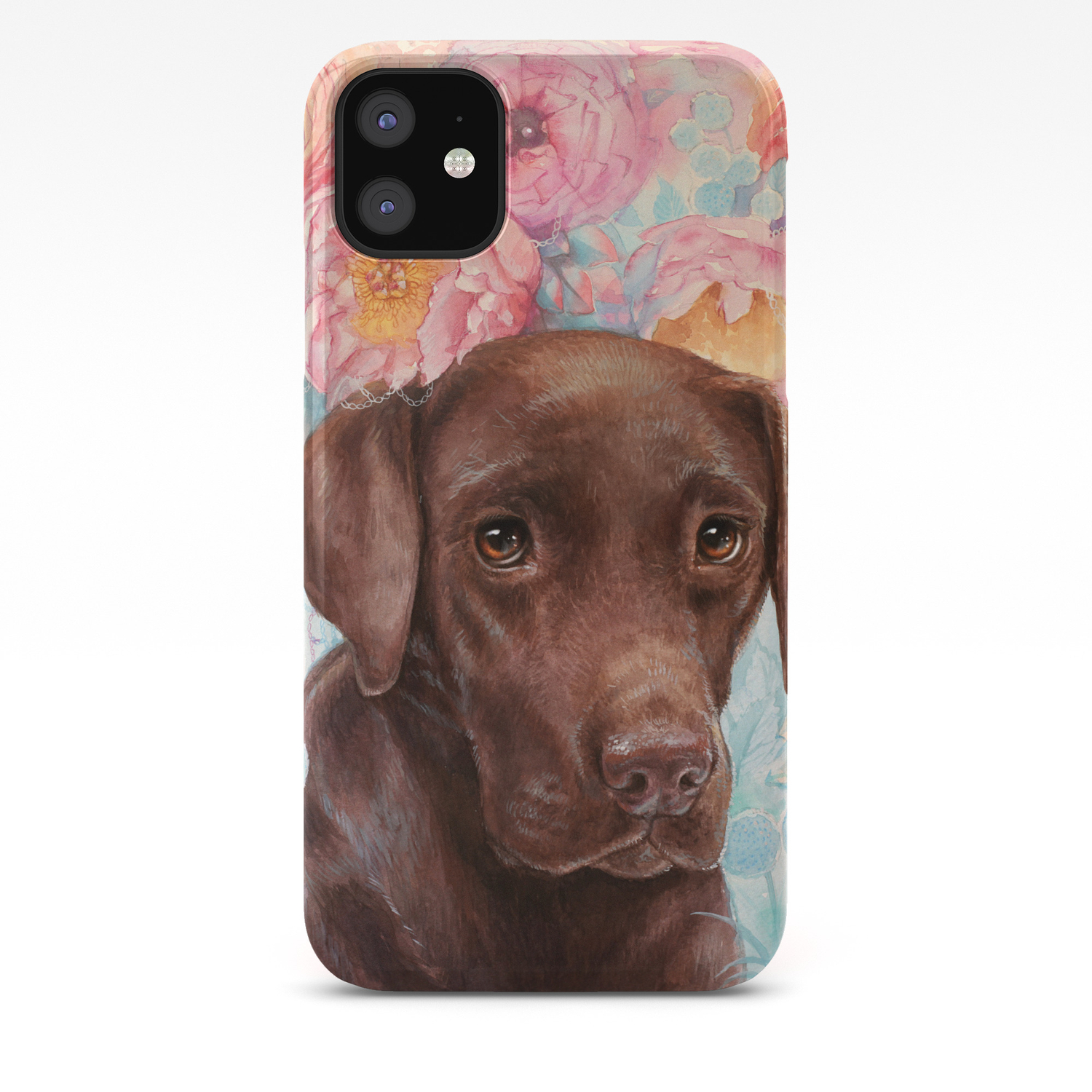 Labrador Retriever Watercolor Portrait Sketch iPhone 11 case Labrador Retriever Watercolor Portrait Sketch iPhone 11 case