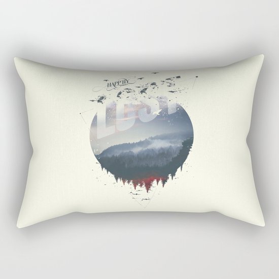 Happily lost Rectangular Pillow