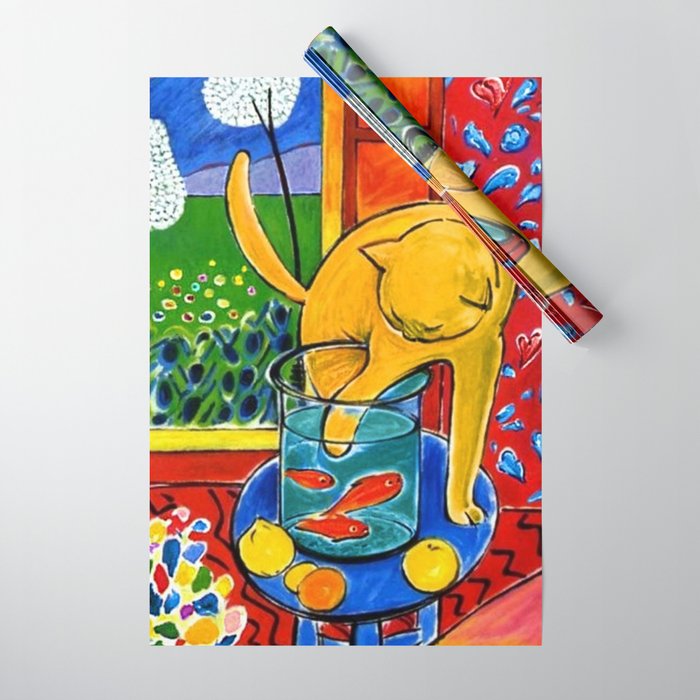 Henri Matisse - Cat With Red Fish still life painting Wrapping Paper