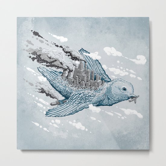 Cleaning the World Metal Print