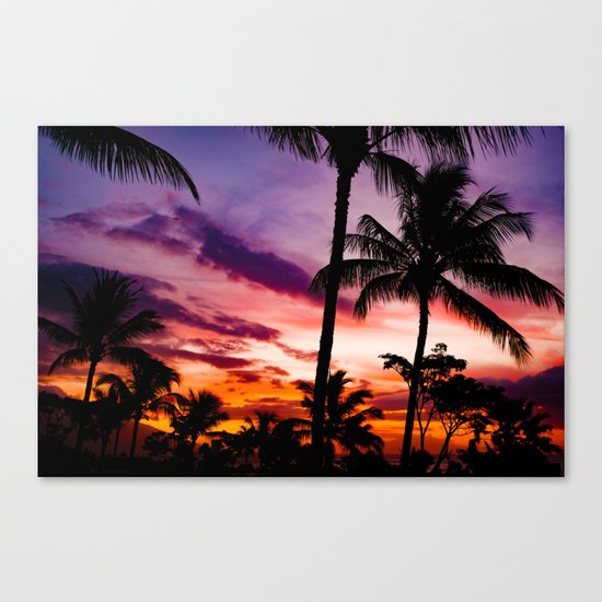 Fire In The Sky Canvas Print