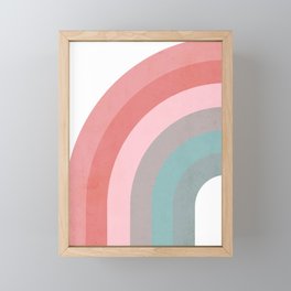 Retro Summer Rainbow Framed Mini Art Print