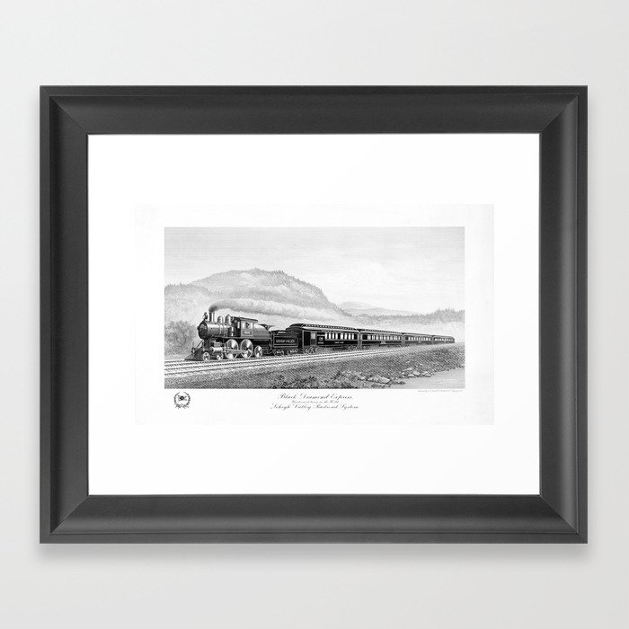 Black Diamond Express - Handsomest Train In The World - 1897 Framed Art Print