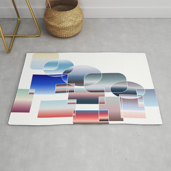 The Shape Of Sunset  Rug
