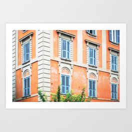 162. Old Orange Building, Rome Art Print