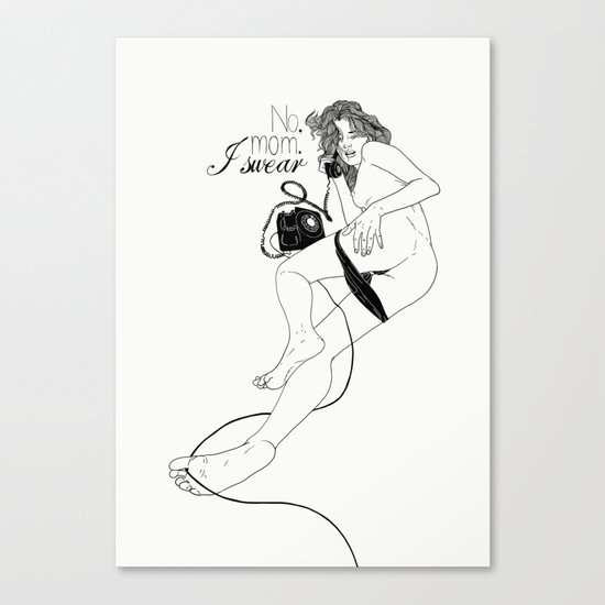 I swear Canvas Print