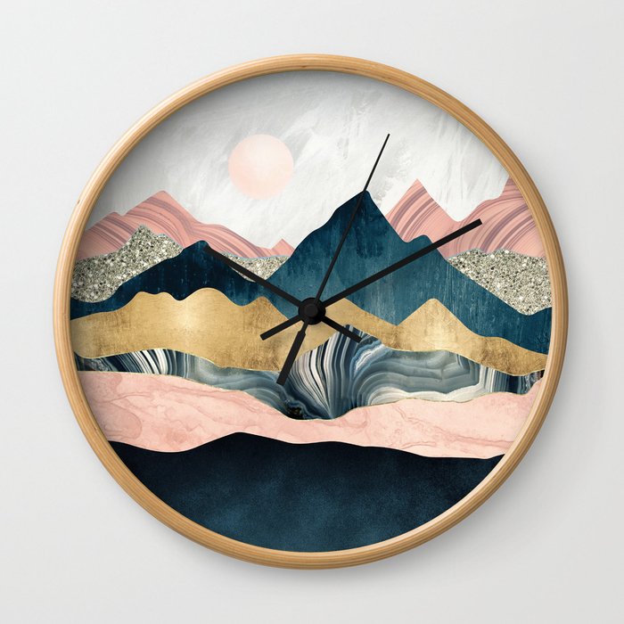 Plush Peaks Wall Clock