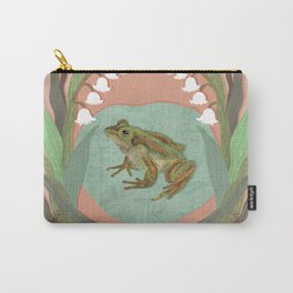 Frog and Lilies Carry-All Pouch