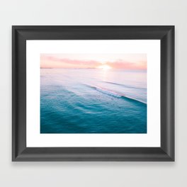 Sunrise on the Beach Framed Art Print