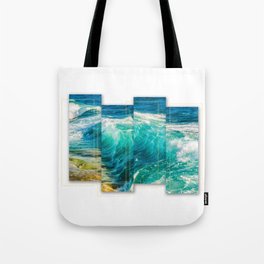 Amazing Ocean Waves Crashing on the Beach Tote Bag