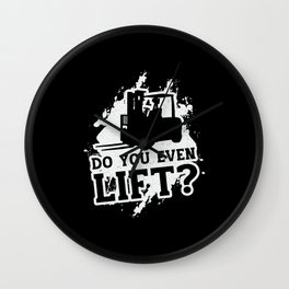 Forklift Operator Do You Even Lift Forklift Driver Wall Clock