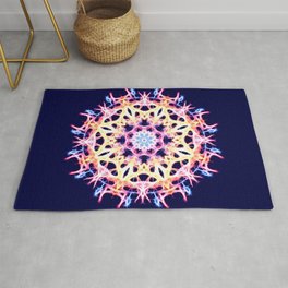 Energy Cell Rug | Psychedelic, Digital, Graphicdesign, Symmetry, Abstract, Symmetrical, Kaleidescopic, Trippy, Mandala, Energy 