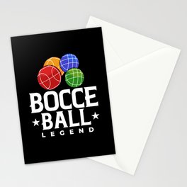 Bocce Ball Italian Bowling Bocci Player Stationery Card