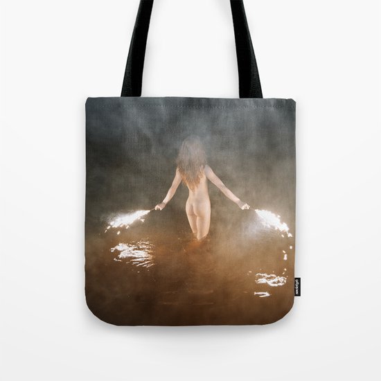 Fire Swim With Me Tote Bag