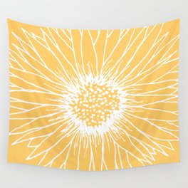 Minimalist Sunflower Wall Tapestry