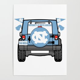UNC Jeep Poster