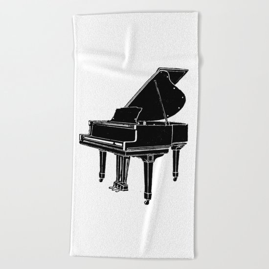 Piano Beach Towel