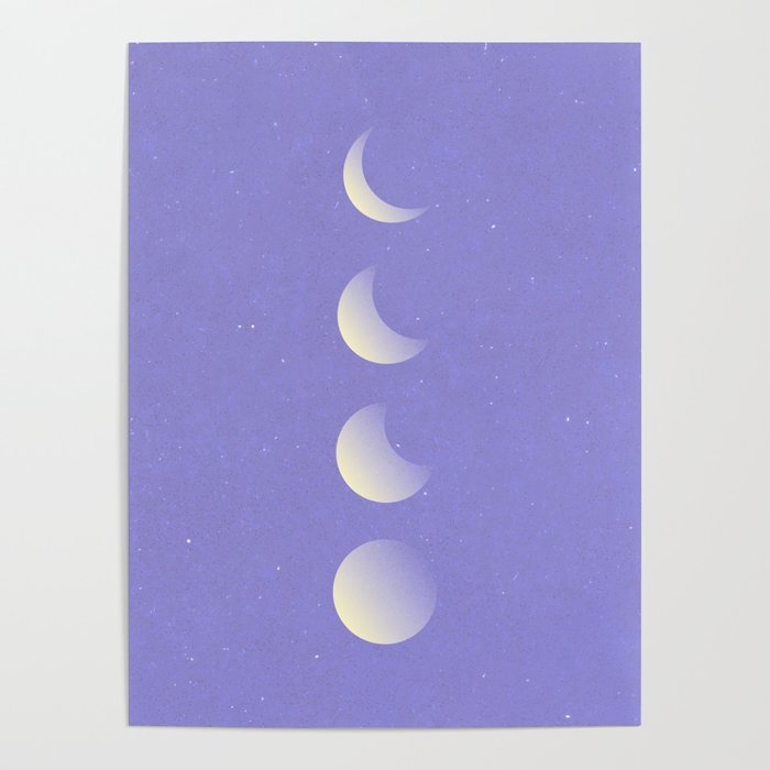 Mystic moon phase very peri Poster