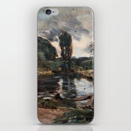 Lake and trees by John Constable iPhone Skin