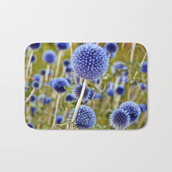 BLUE WILD THISTLE Bath Mat