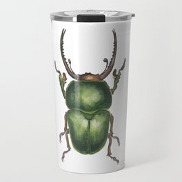 Unstoppable Green Beetle Travel Mug