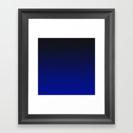 Cobalt blue Ombre Framed Art Print
