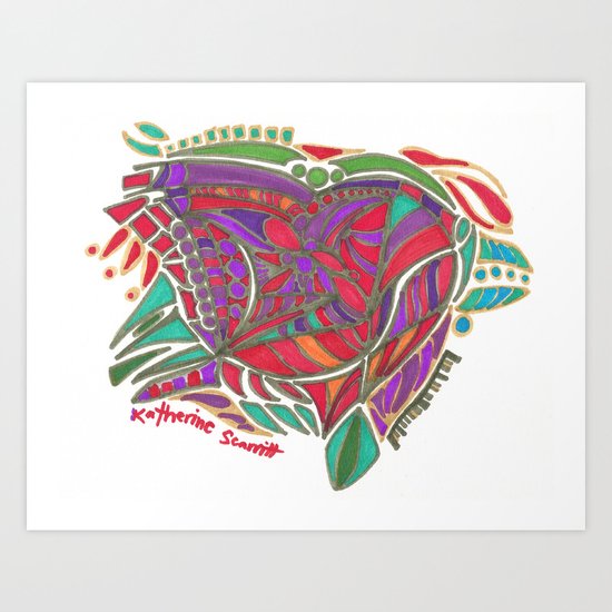 Earth Island Art Print