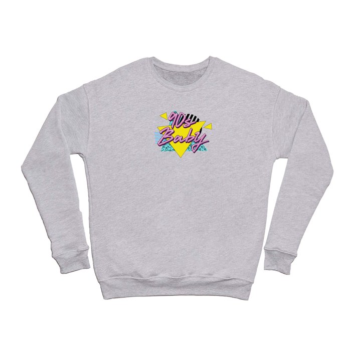 90s Baby Vibe Retro Aesthetic Crewneck Sweatshirt by Awesome