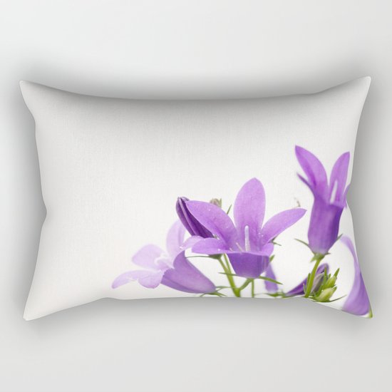 PURPLE FLOWERS - Bellflowers #2 #decor #art #society6 Rectangular Pillow