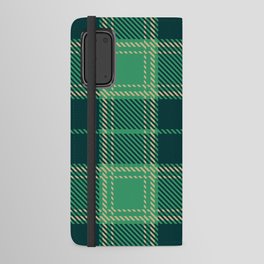Green Square Pattern Android Wallet Case