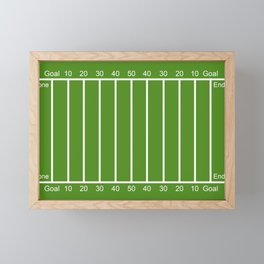 Football Field design Framed Mini Art Print