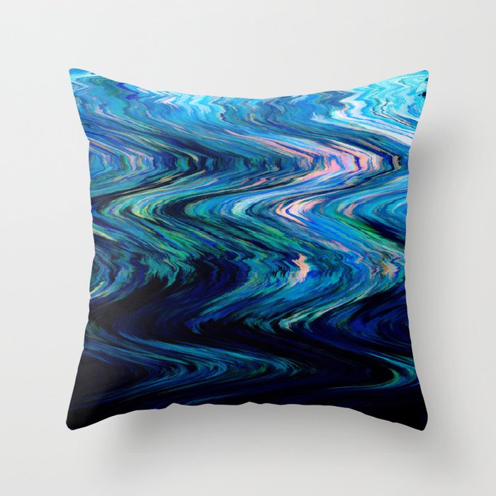 Feel The Wave Throw Pillow
