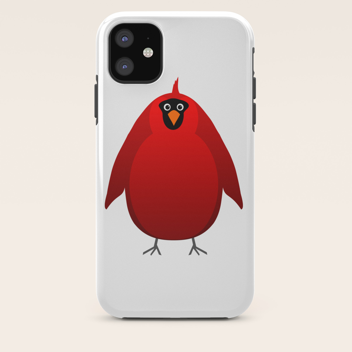 Portly Mr Cardinal Cartoon Character Iphone Case By Mrrobotto Society6