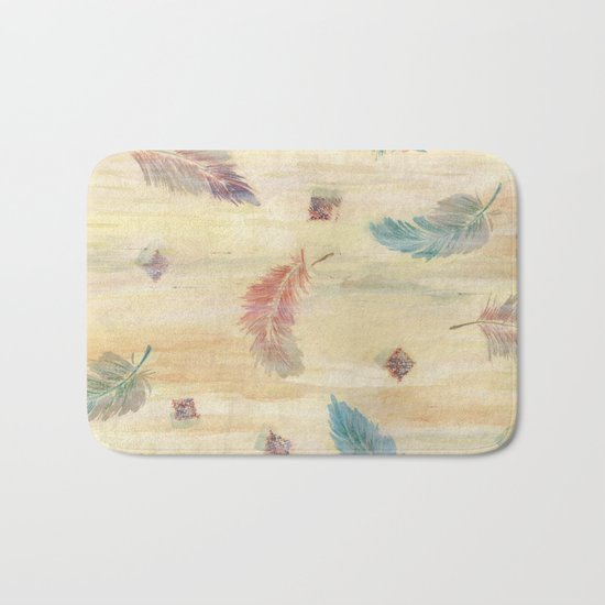 feather weather Bath Mat