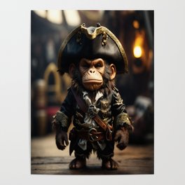 Chibi Pirate Ape #1 Poster