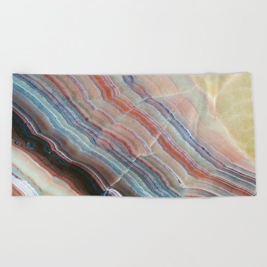 Pastel Onyx Marble Beach Towel