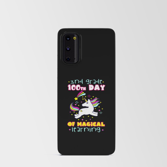 Days Of School 100th Day 100 Magical 3rd Grader Android Card Case