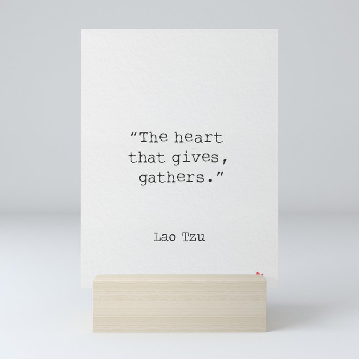 Lao Tzu awesome wise quotes Mini Art Print