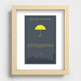 How I Met Your Mother - Yellow Umbrella Recessed Framed Print