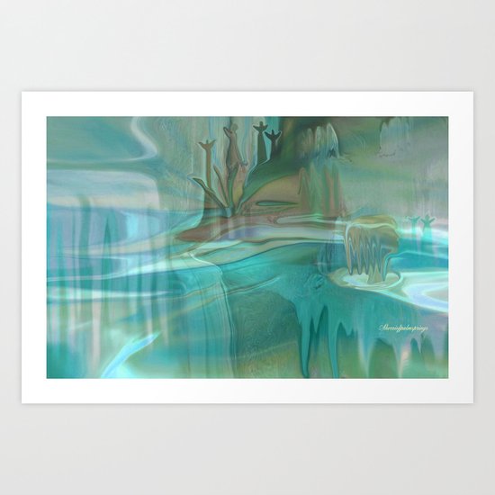 ANGELS PLAYGROUND Art Print