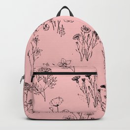 Pink Floral Backpack