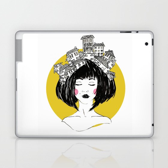 Home Is Where The Hair Is Laptop & iPad Skin
