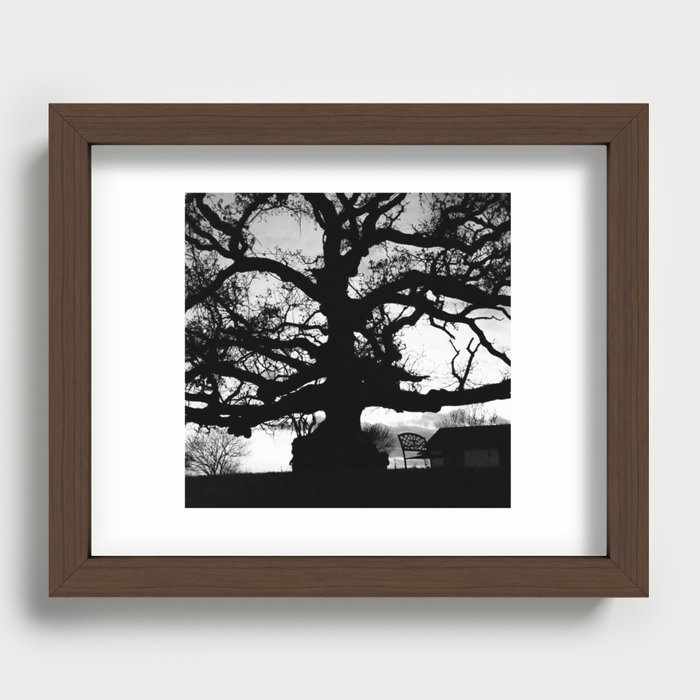 Spooky Tree Recessed Framed Print