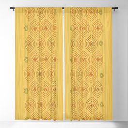 Moroccan Threads Yellow & Orange Blackout Curtain