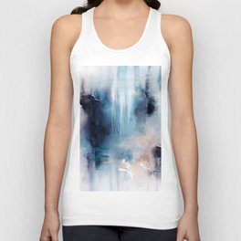 Modern abstract - calm in blue Unisex Tank Top